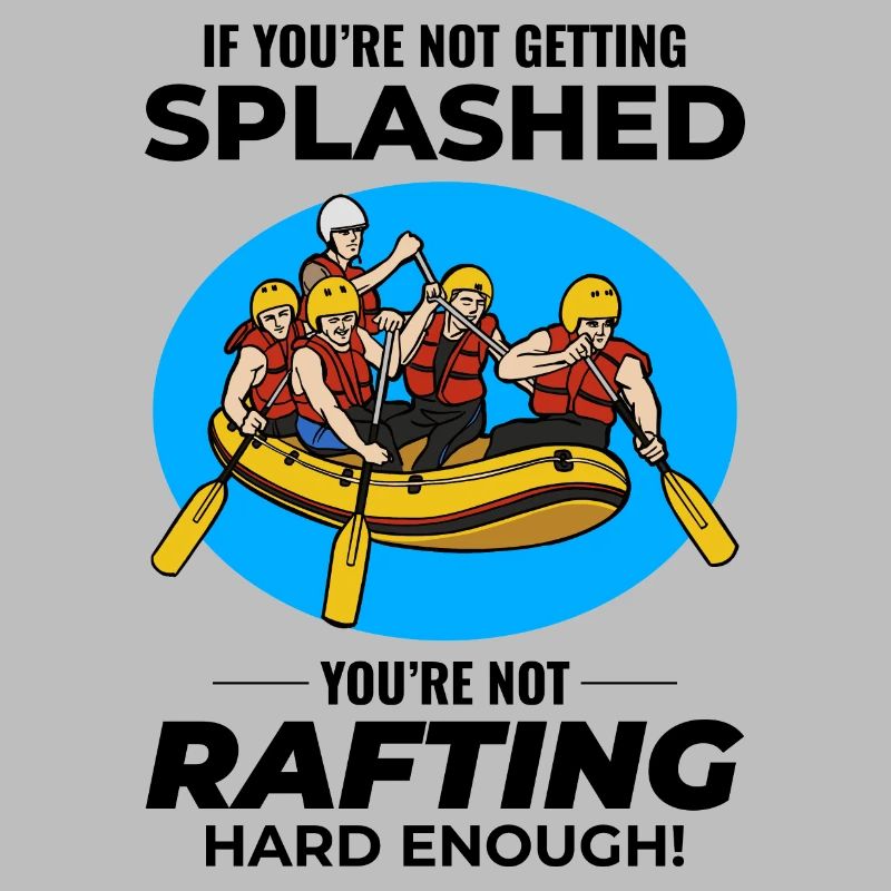Rafting Team Raft Eau Vive Rafter Paddle Drôle