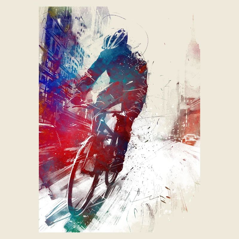 Bicycle sport art