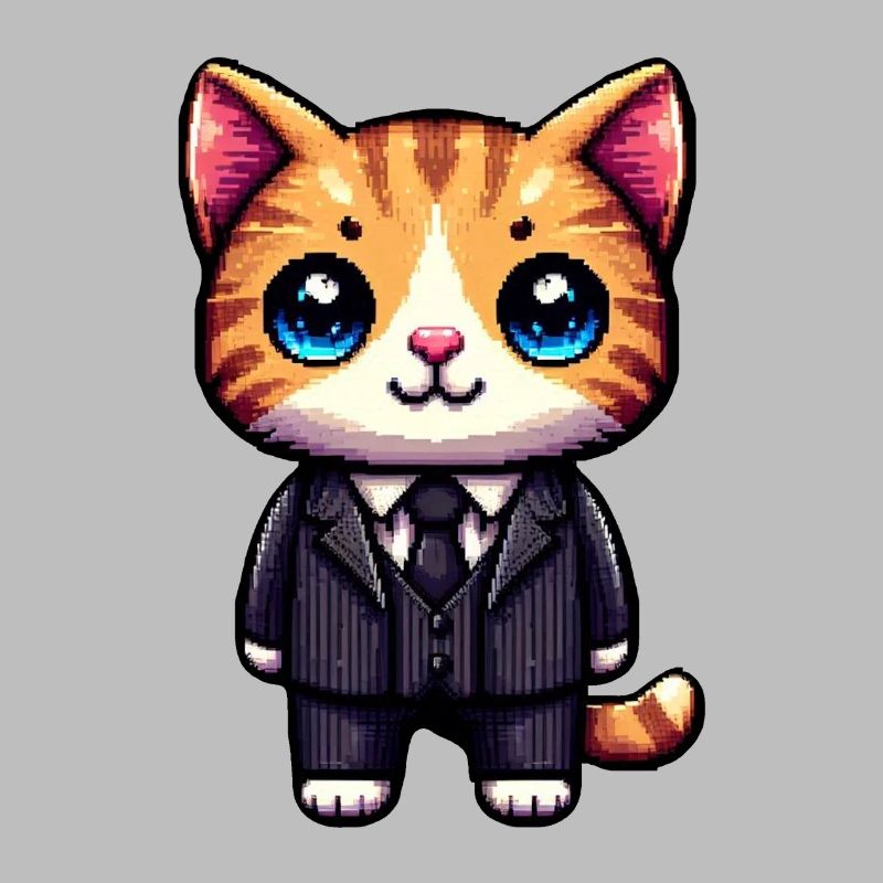 Pixel-Art-Katze