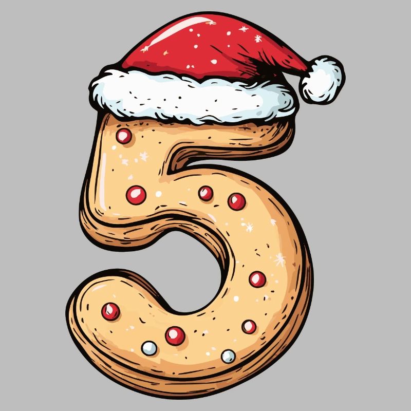 Biscuit de Noël à 5 chiffres