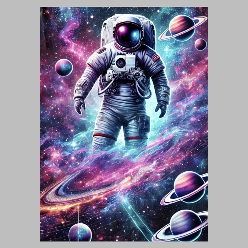 Ein Astronaut im Kosmos