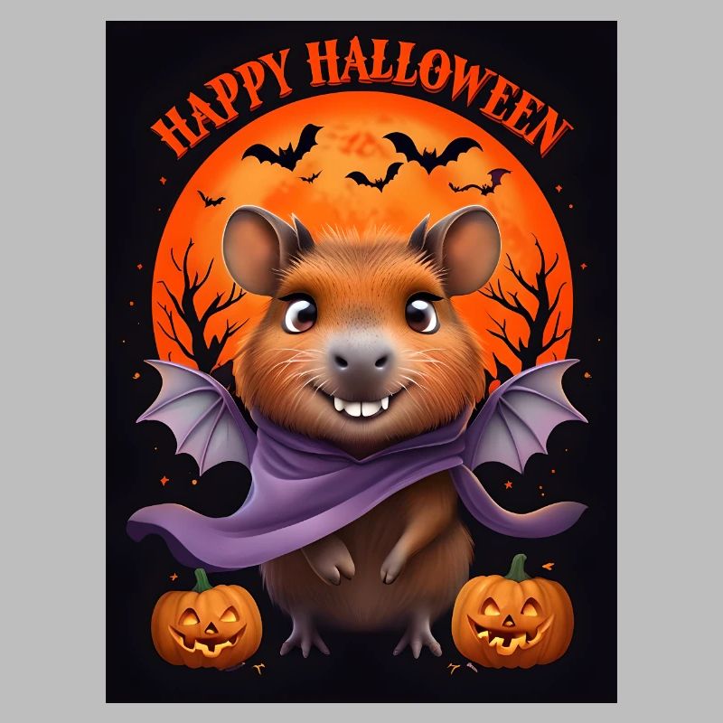 Halloween Capybara Ghost Gift Idea
