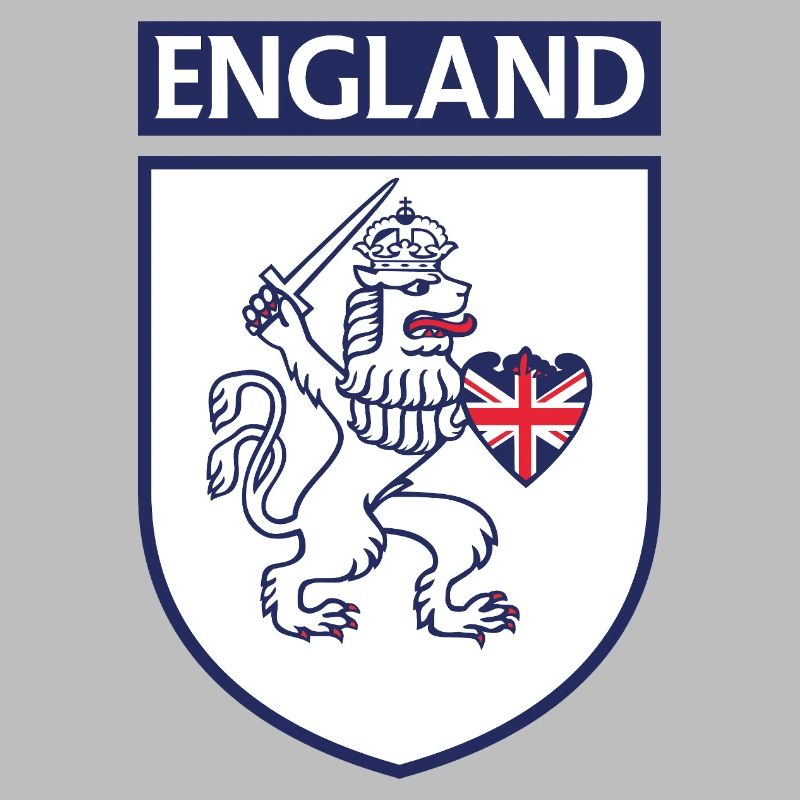 Conception du bouclier du lion héraldique de l’Angleterre