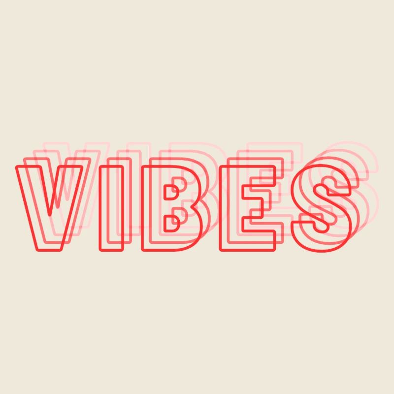 Vibes abstrait rouge