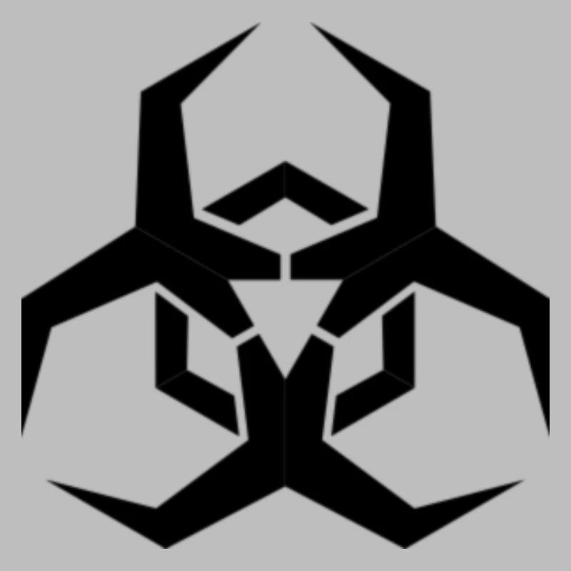 Angular Biohazard Symbol