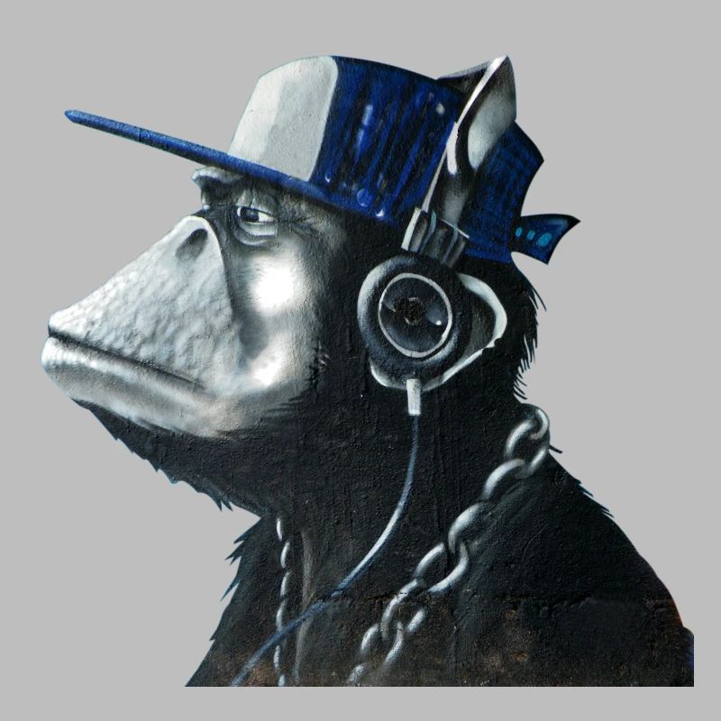 Affe Graffiti von Custom