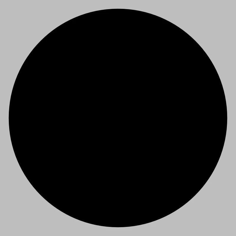 Mathematics-symbol - black circle - hole