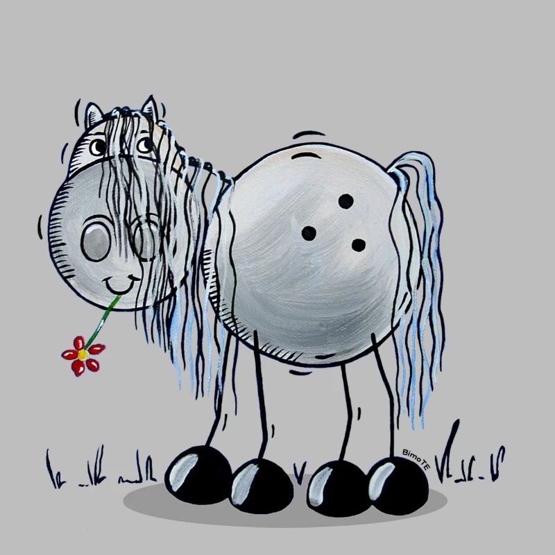 Cheval avec des fleurs