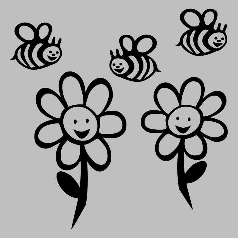 Abeilles et fleurs