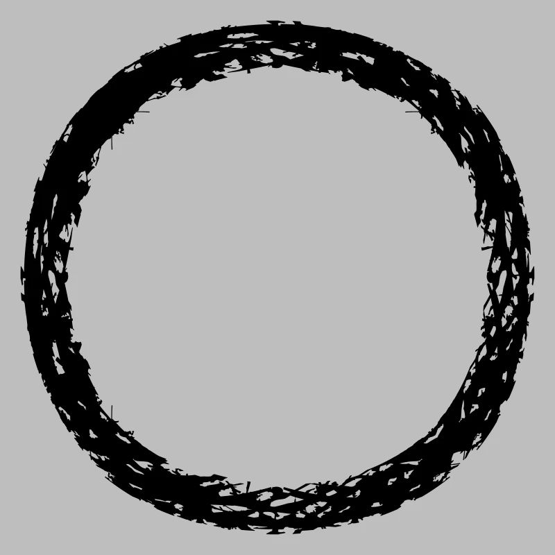 round circle ring round strip line bar bottom