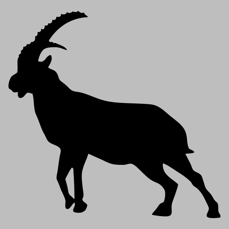 steinbock steinbock silhouette tier berg