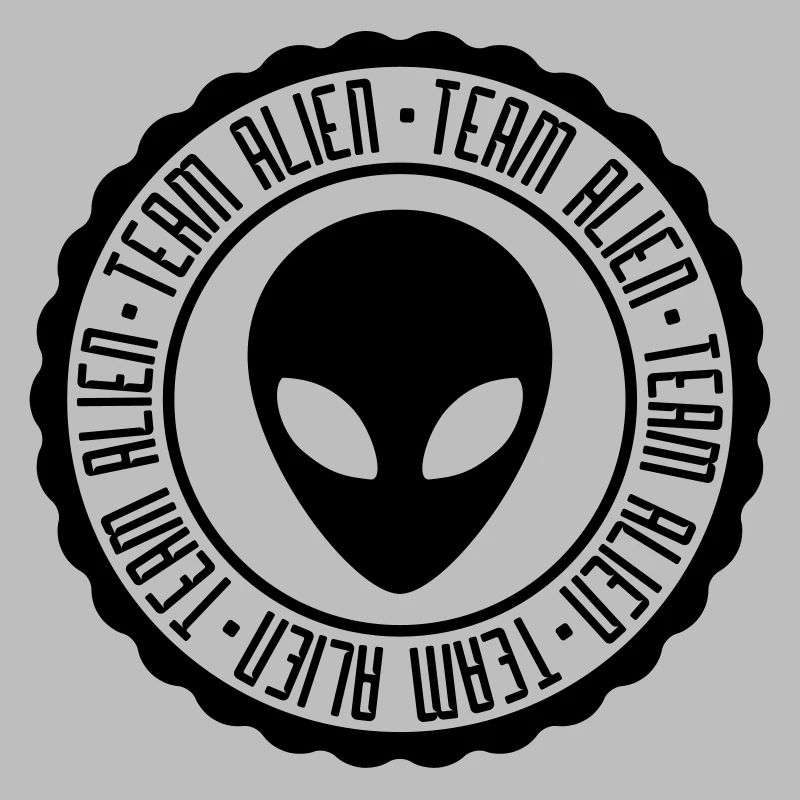 Team Alien rubber stamp