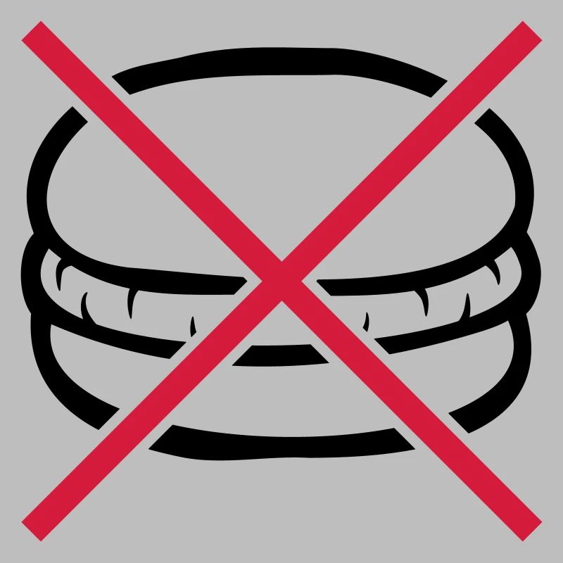 Interdit de manger des hamburgers