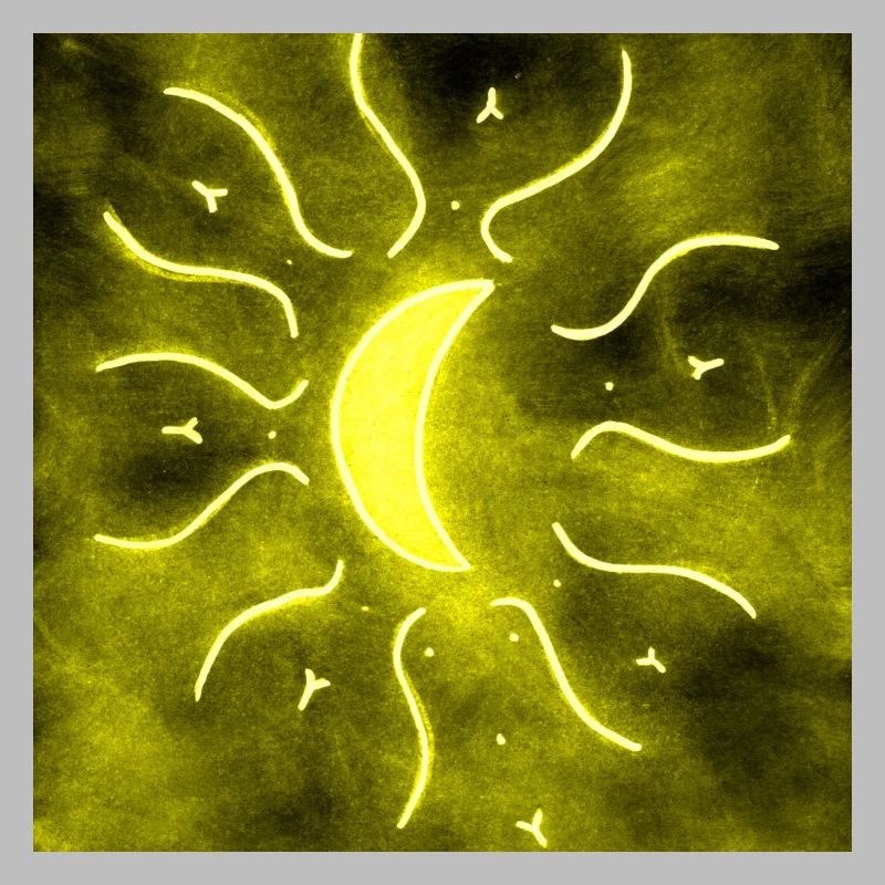 MOON MANDALA JAUNE