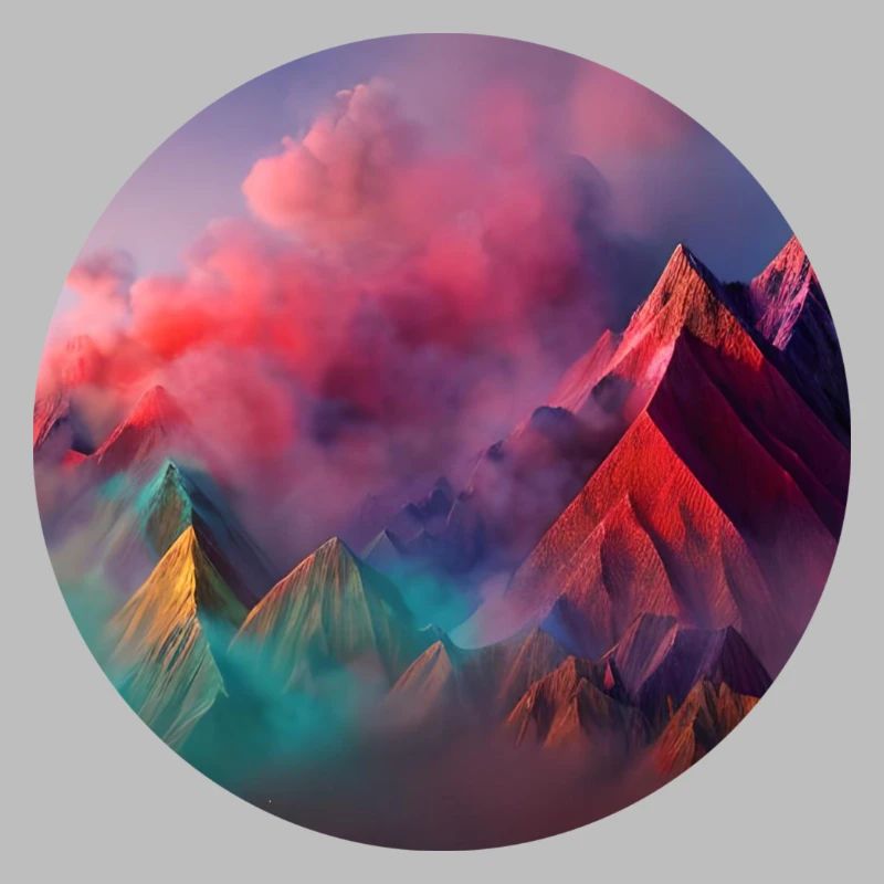 Colourful mountains
