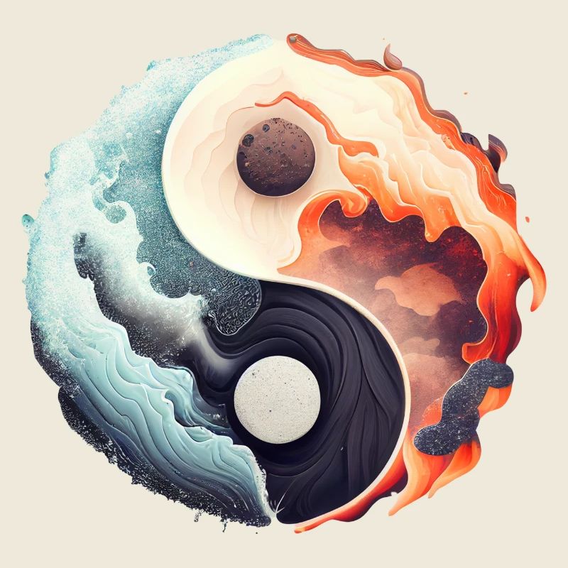 Ying Yang - L’eau contre la pierre dans le feu