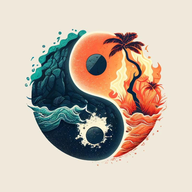 Ying Yang - L’eau vs la pierre dans le feu