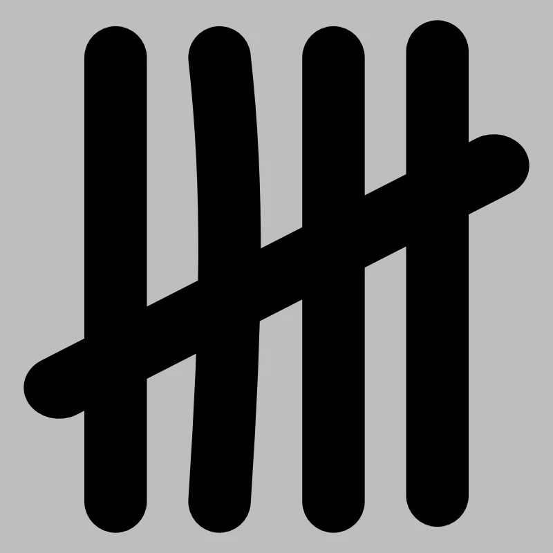 Tally List Symbol - 5 dashes