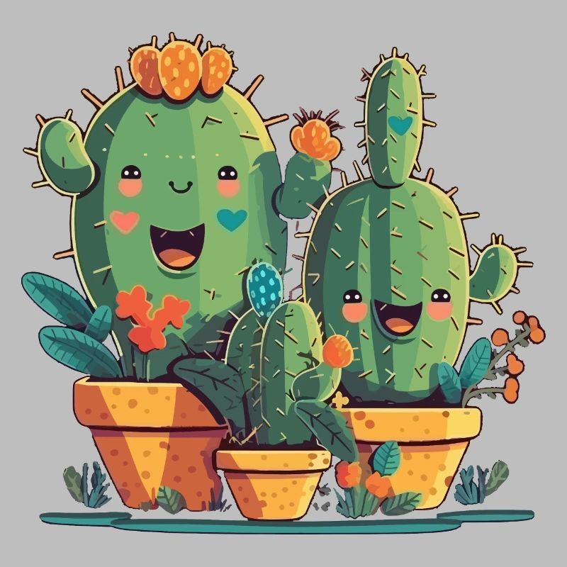 Cactus heureux