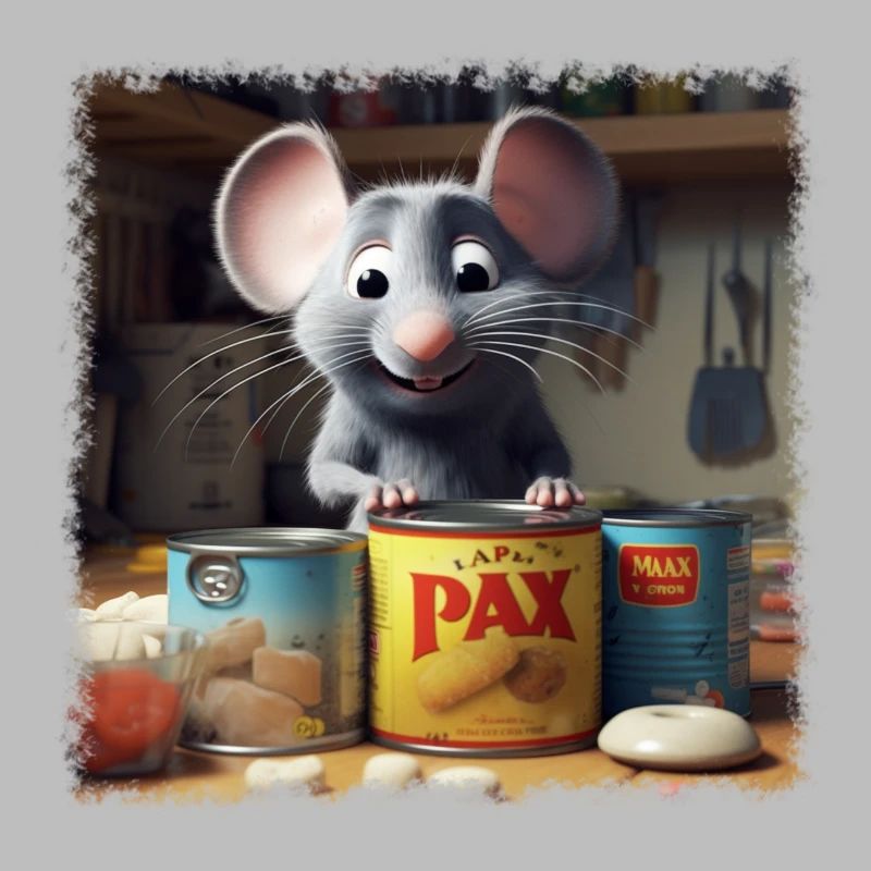 Souris affamée