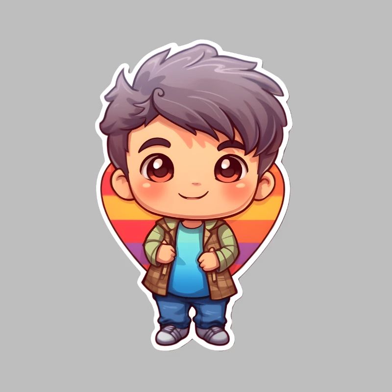 Garçon d’anime mignon