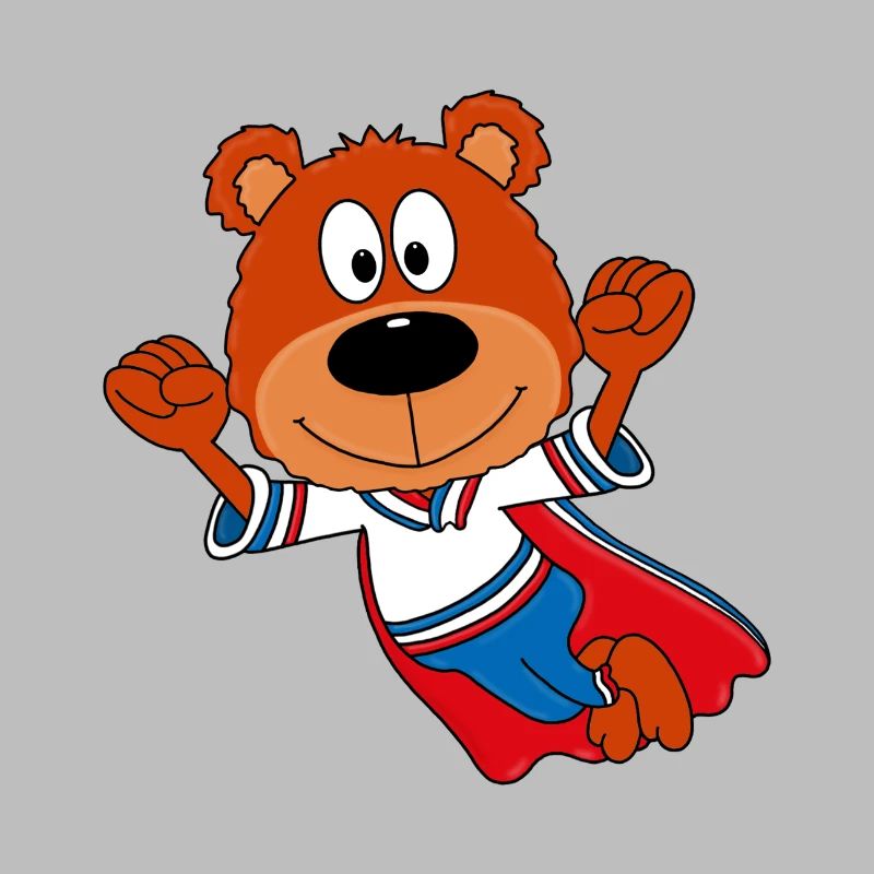 TEDDY - SUPERHELD - TEDDYBÄR - KINDER - BABYS