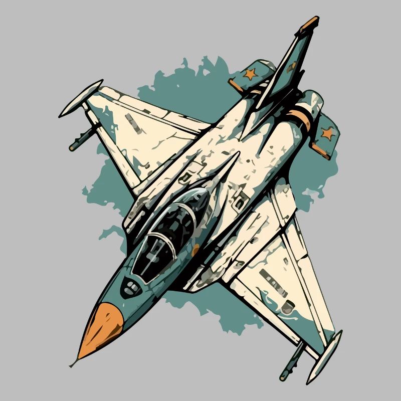 Avion tempête bleue