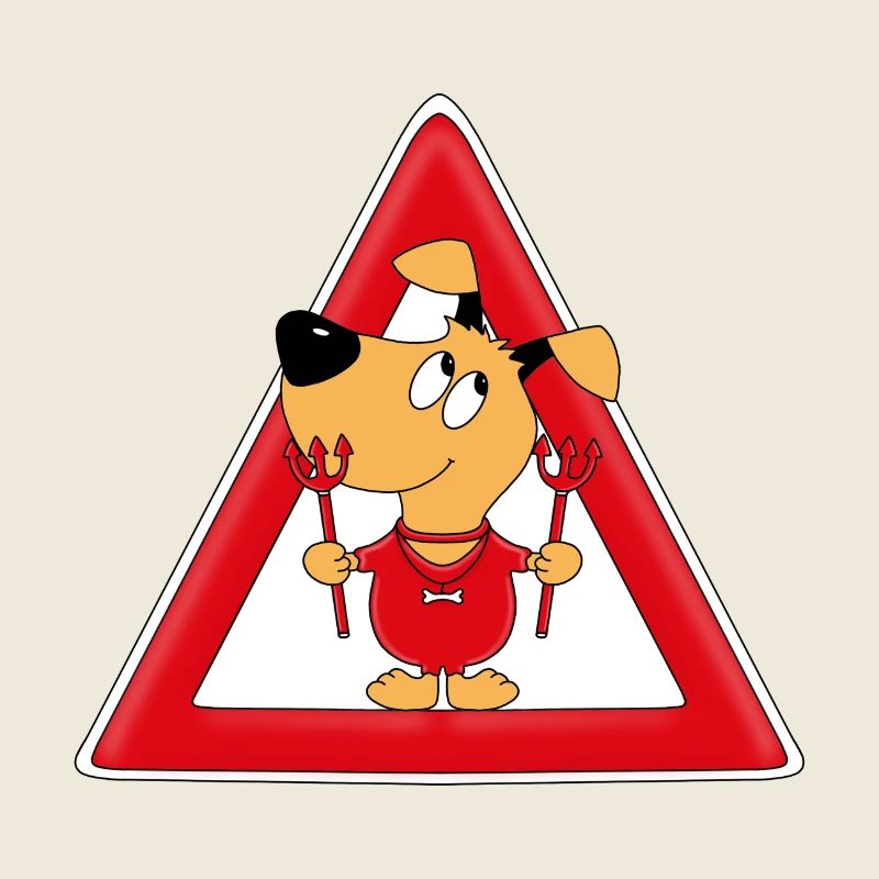 HUND - TEUFEL - ACHTUNG - TIER - TIERISCH