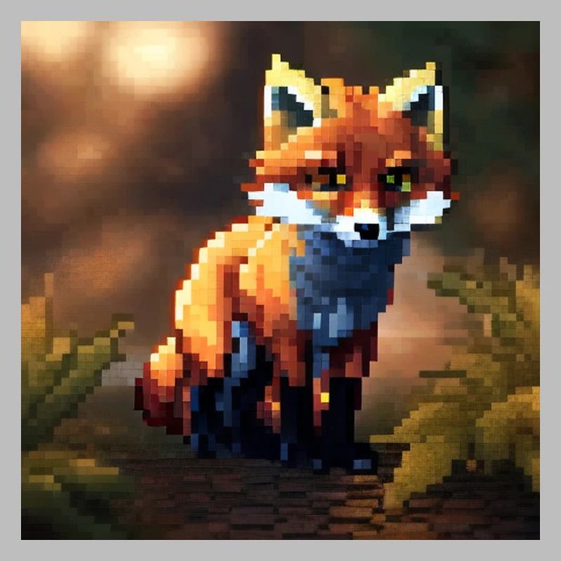 Fox pixel art