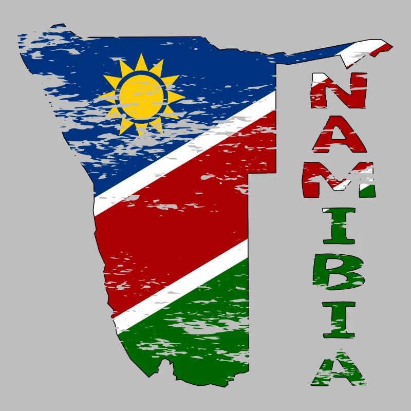 Namibia Map Flag used