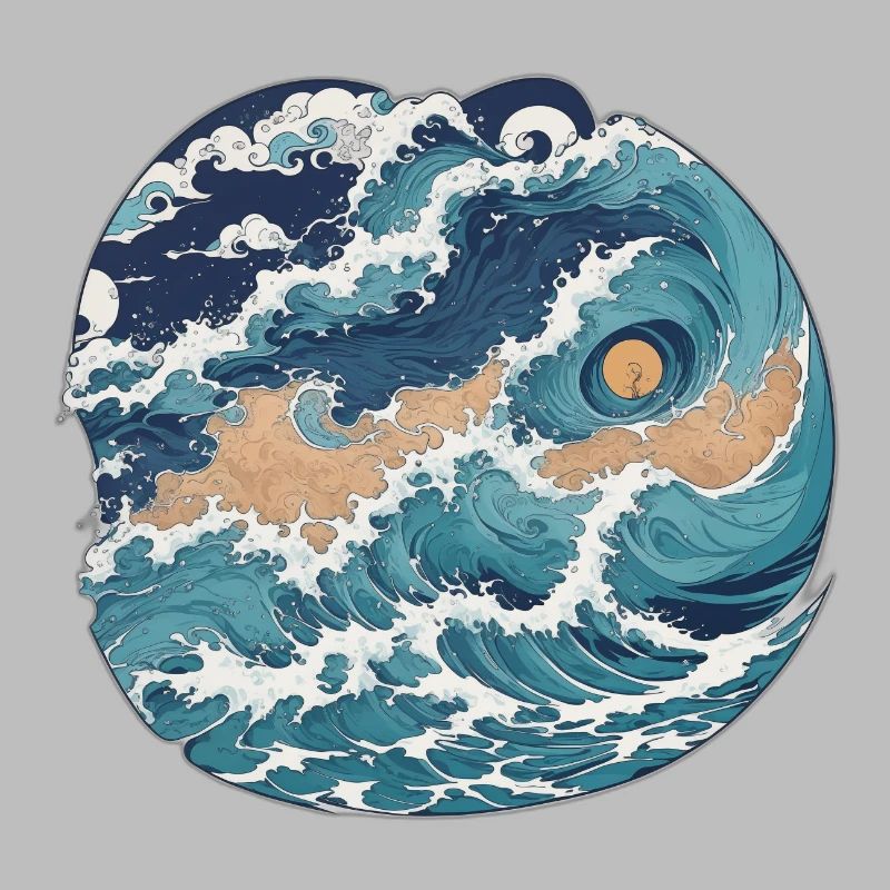 Japan Waves Art