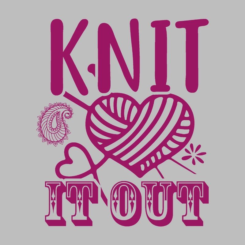 Knit it out, Stricken Häkeln Handarbeit Hobby Fun
