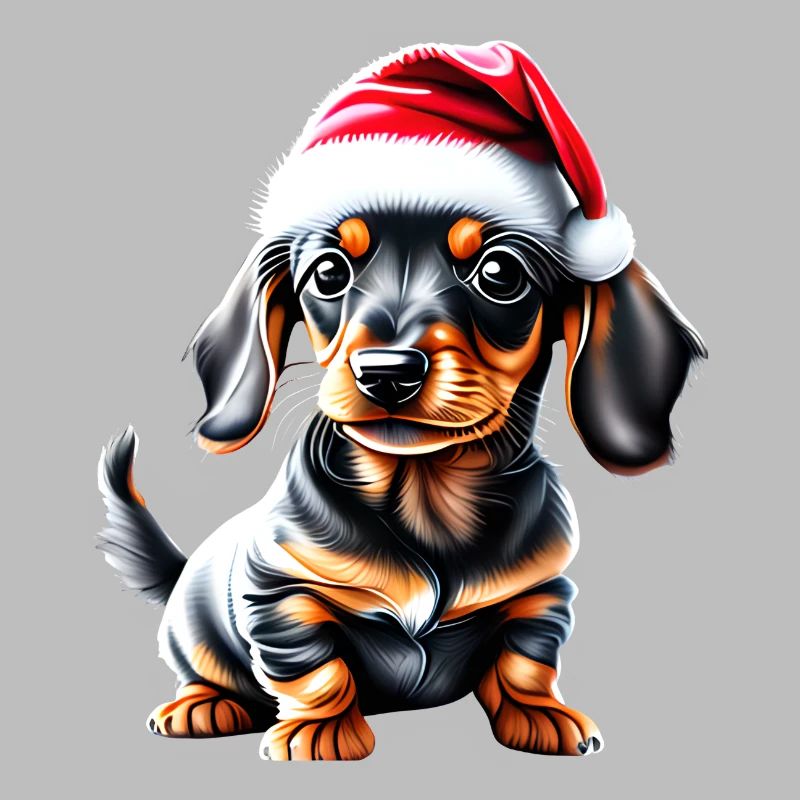 Teckel Noël Chien Noël Teckel Chiot