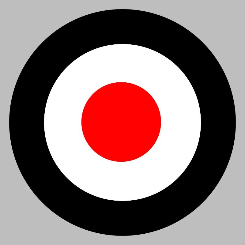 Mod cible cocarde noir rouge