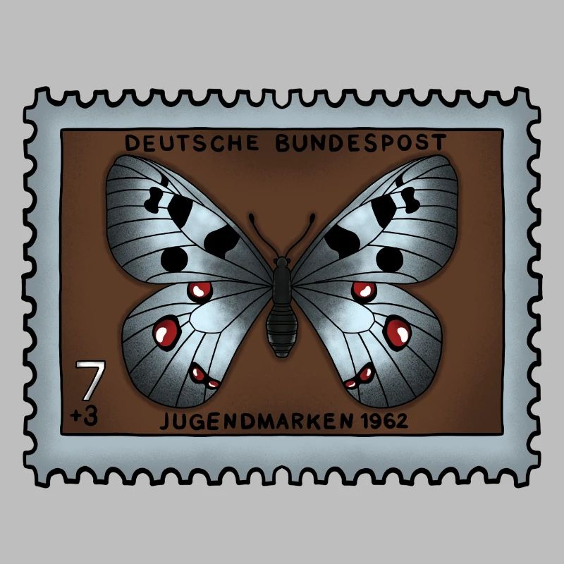 Timbre-poste papillon