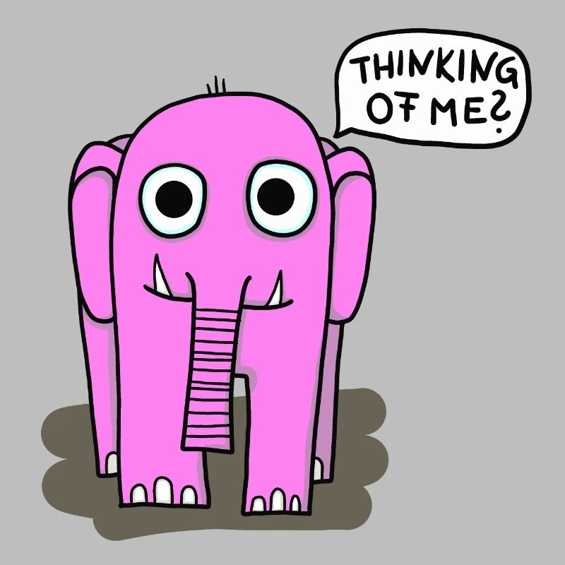 Éléphant rose