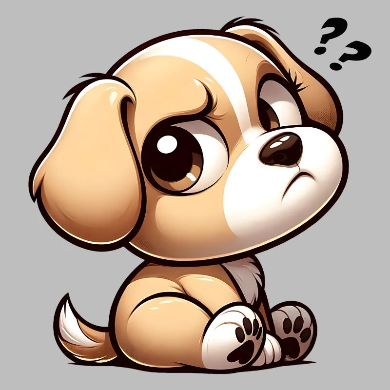 Hund mit skeptischem Side Eye Blick