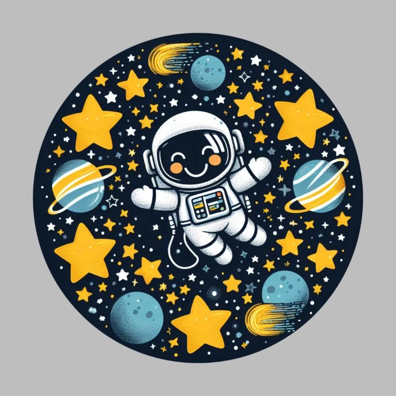 Enfant astronaute dans l’espace