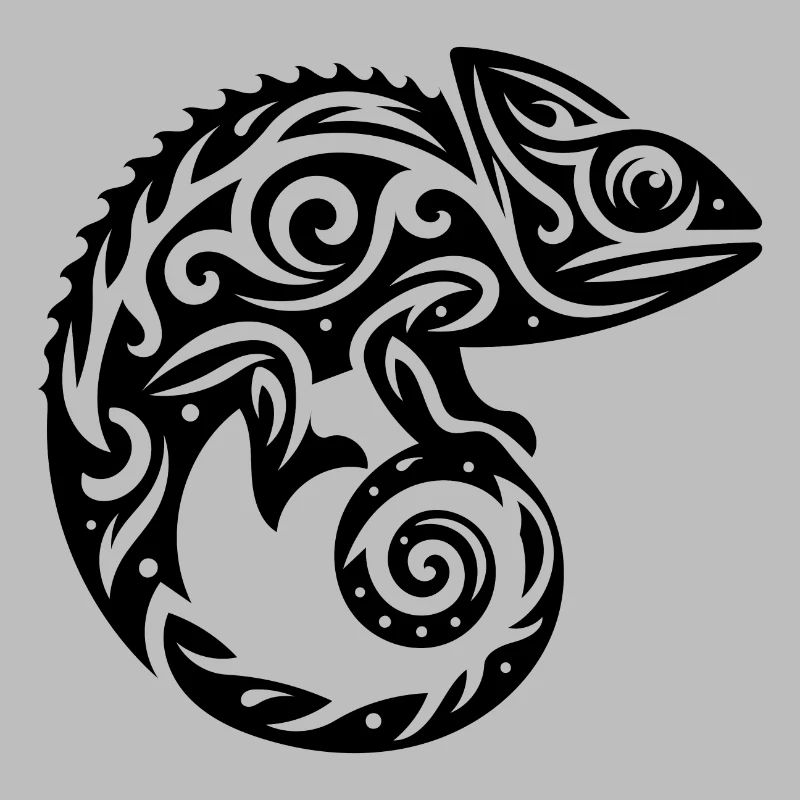 Scaly Creeper Disguise Chameleon Tattoo