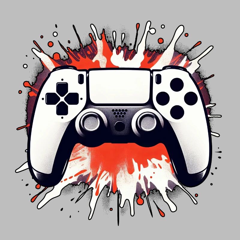 Controller art attack - Red