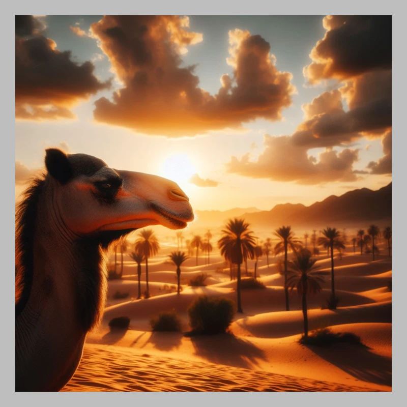 Kamel in der Wüste A2