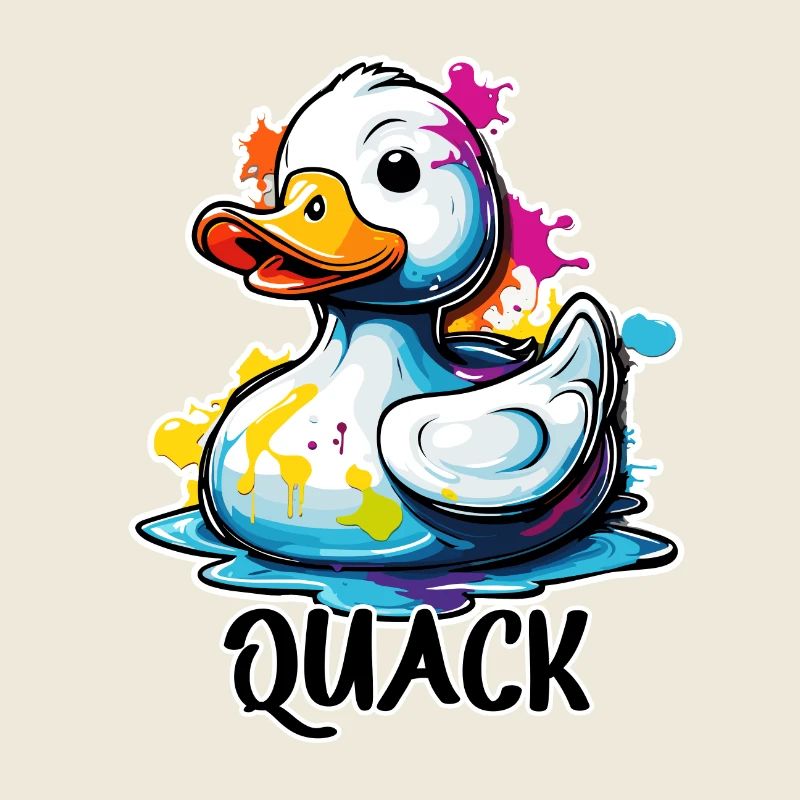 Canard en caoutchouc / Canard en caoutchouc / Eau / Baignoire