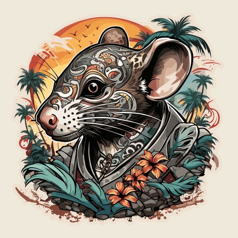 Tattoo / Animal / Art / Cool / Comic / Mouse