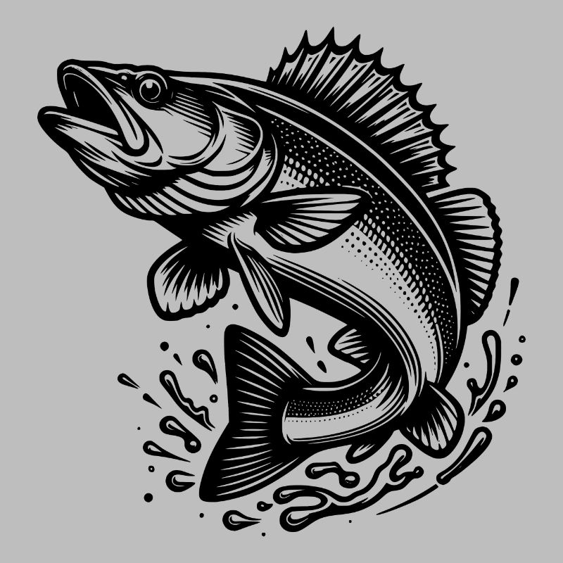 Large Jumping Zander Fish