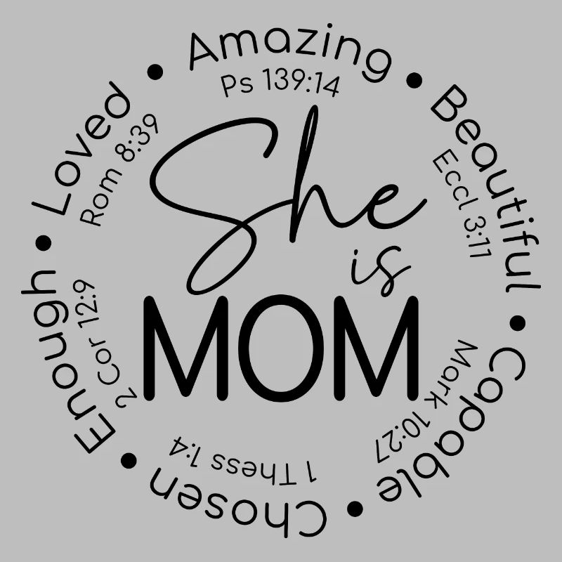 Sie ist Mutter Worte Kreis