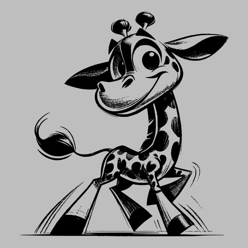 Mignon Dessin De Bébé De Petites Girafes