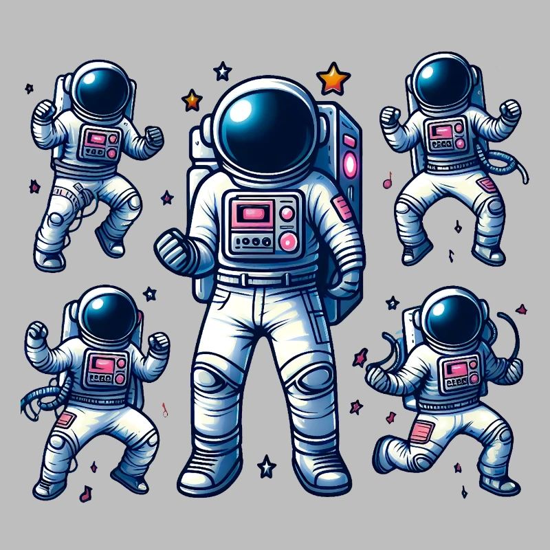 Voyage Spatial - Astroanut Lune Planet