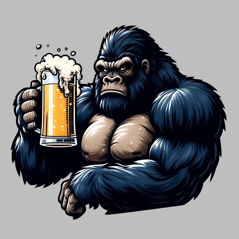 Chimpanzee Beer Lovers