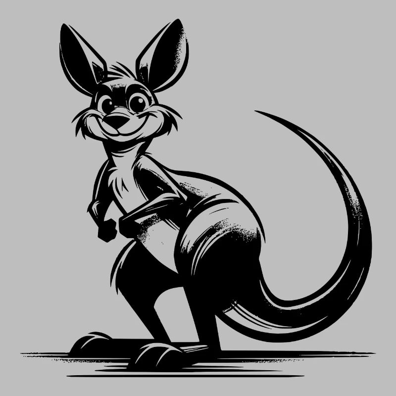 Smiling Australian kangaroo