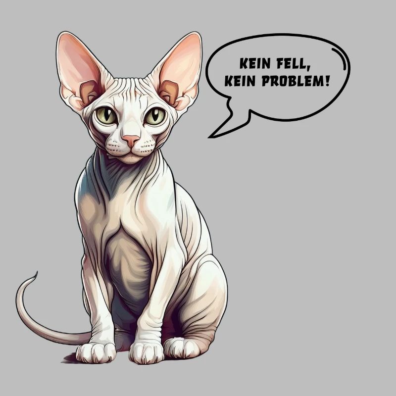 Sphynx-Katze Kein Fell, kein Problem